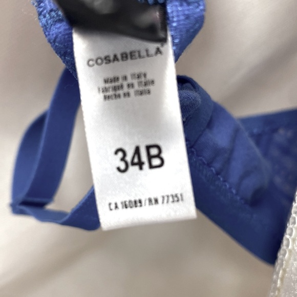 Cosabella Cornflower Blue Lace Underwire Bra - Picture 6 of 6